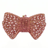 Sparkling Bow-Shaped Evening Clutch Bag - Bovena