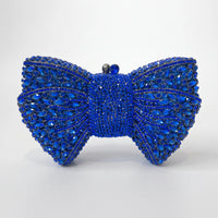 Sparkling Bow-Shaped Evening Clutch Bag - Bovena