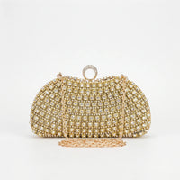 Sparkling Structured Evening Clutch Bag - Vespia
