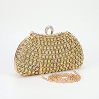 Sparkling Structured Evening Clutch Bag - Vespia