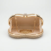 Sparkling Structured Evening Clutch Bag - Vespia