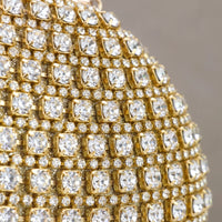 Sparkling Structured Evening Clutch Bag - Vespia