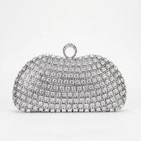 Sparkling Structured Evening Clutch Bag - Vespia