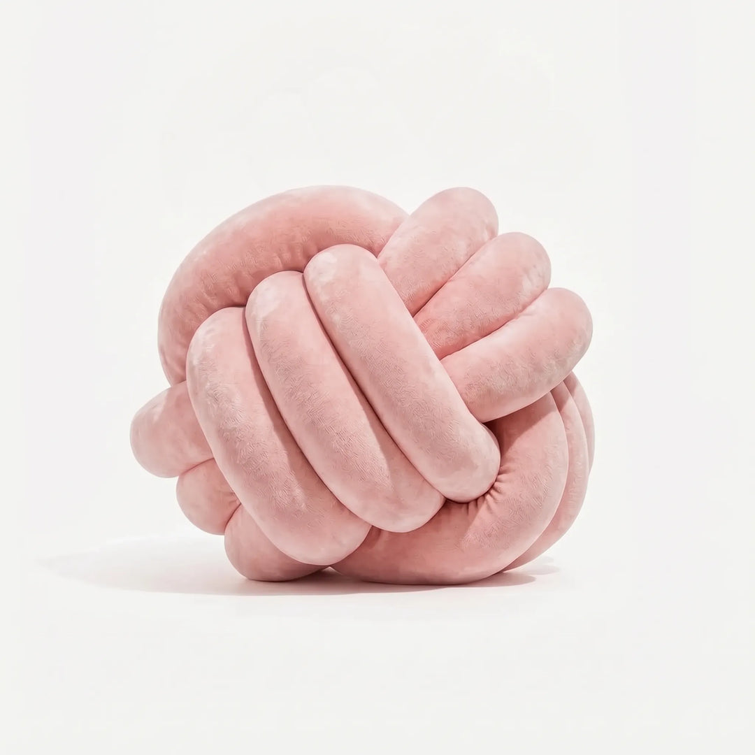 Spherical Knotted Decorative Throw Pillow - Noduva