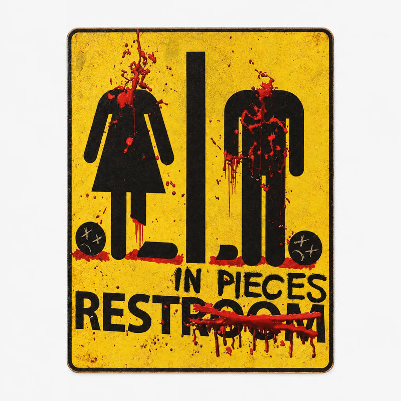 Spooky Bathroom Sign - GoreMark