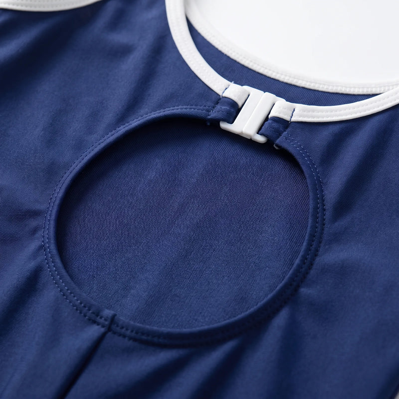 Sporty One-Piece Swimsuit - Marinis