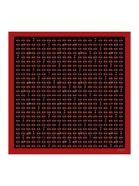 Square Cherry Print Scarf - Cherella