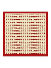 Square Cherry Print Scarf - Cherella