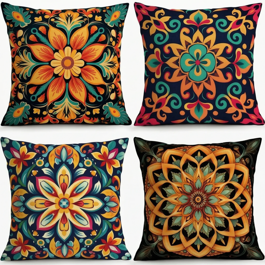 Square Decorative Throw Cushion Covers - Ornatia