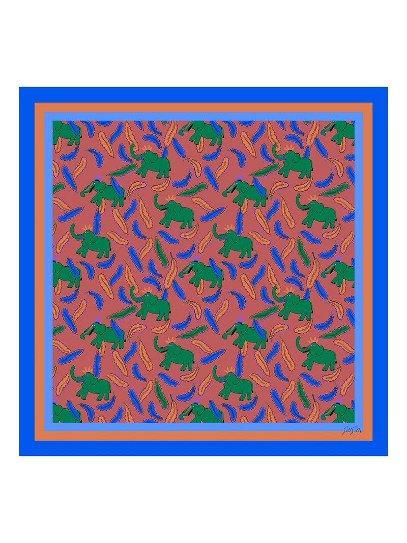 Square Printed Neck Scarf - Zambeza