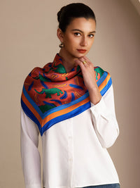 Square Printed Neck Scarf - Zambeza