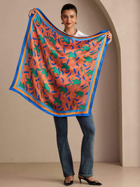 Square Printed Neck Scarf - Zambeza