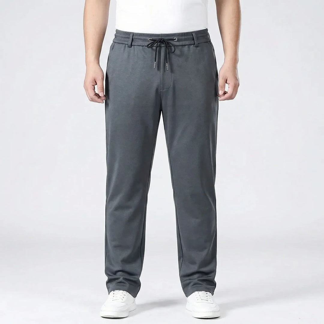 Straight Fit Elastic Waist Casual Pants - Donnie