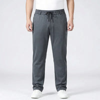 Straight Fit Elastic Waist Casual Pants - Donnie