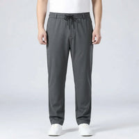 Straight Fit Elastic Waist Casual Pants - Donnie