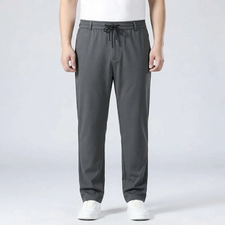 Straight Fit Elastic Waist Casual Pants - Donnie