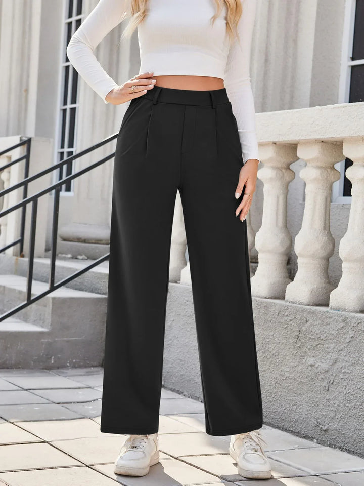 Straight Leg Women's Trousers - Gina