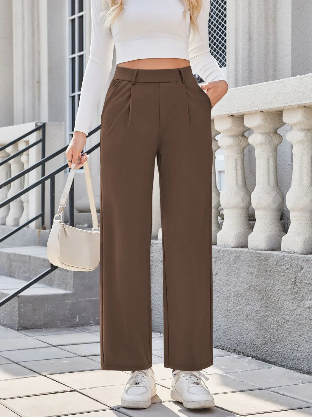 Straight Leg Women's Trousers - Gina