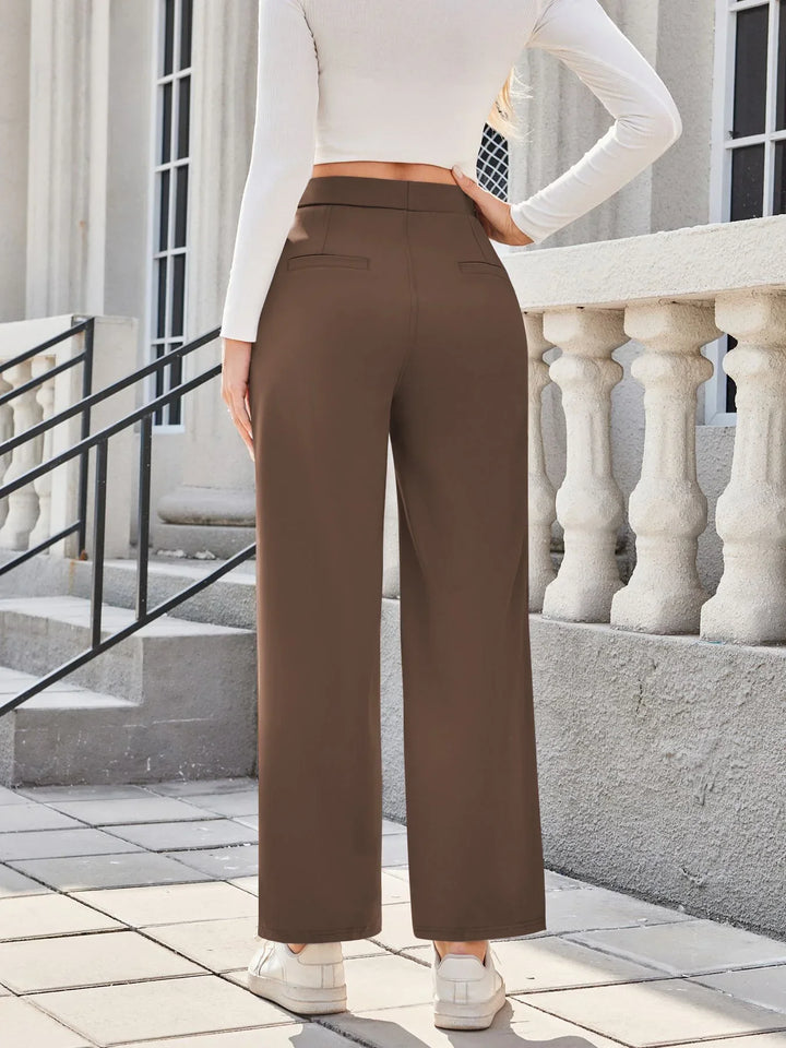 Straight Leg Women's Trousers - Gina
