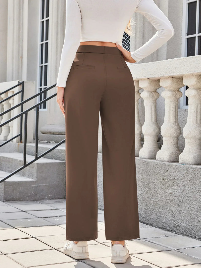 Straight Leg Women's Trousers - Gina