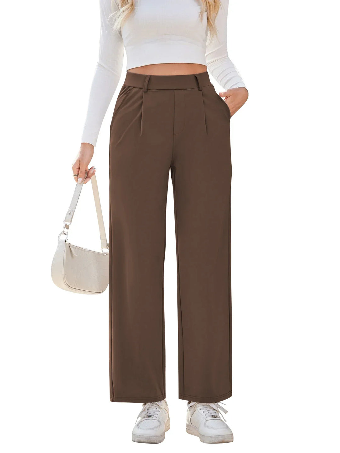 Straight Leg Women's Trousers - Gina