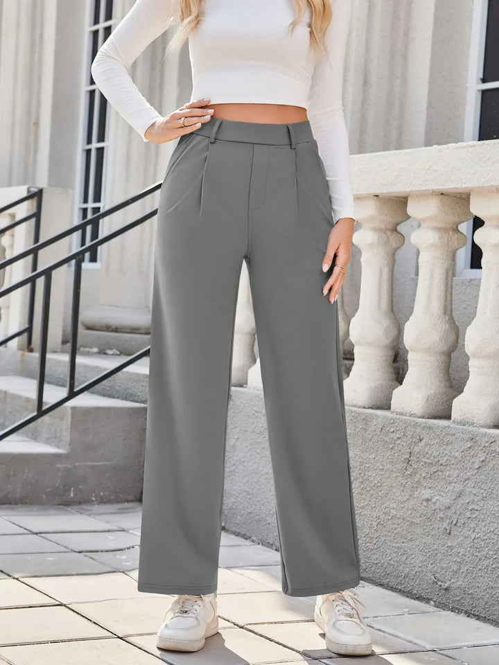 Straight Leg Women's Trousers - Gina