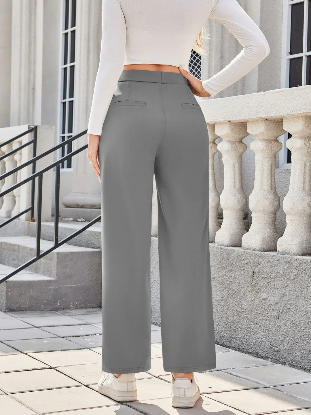 Straight Leg Women's Trousers - Gina