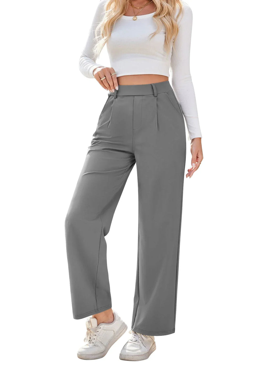Straight Leg Women's Trousers - Gina