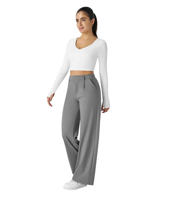 Straight Leg Women's Trousers - Gina