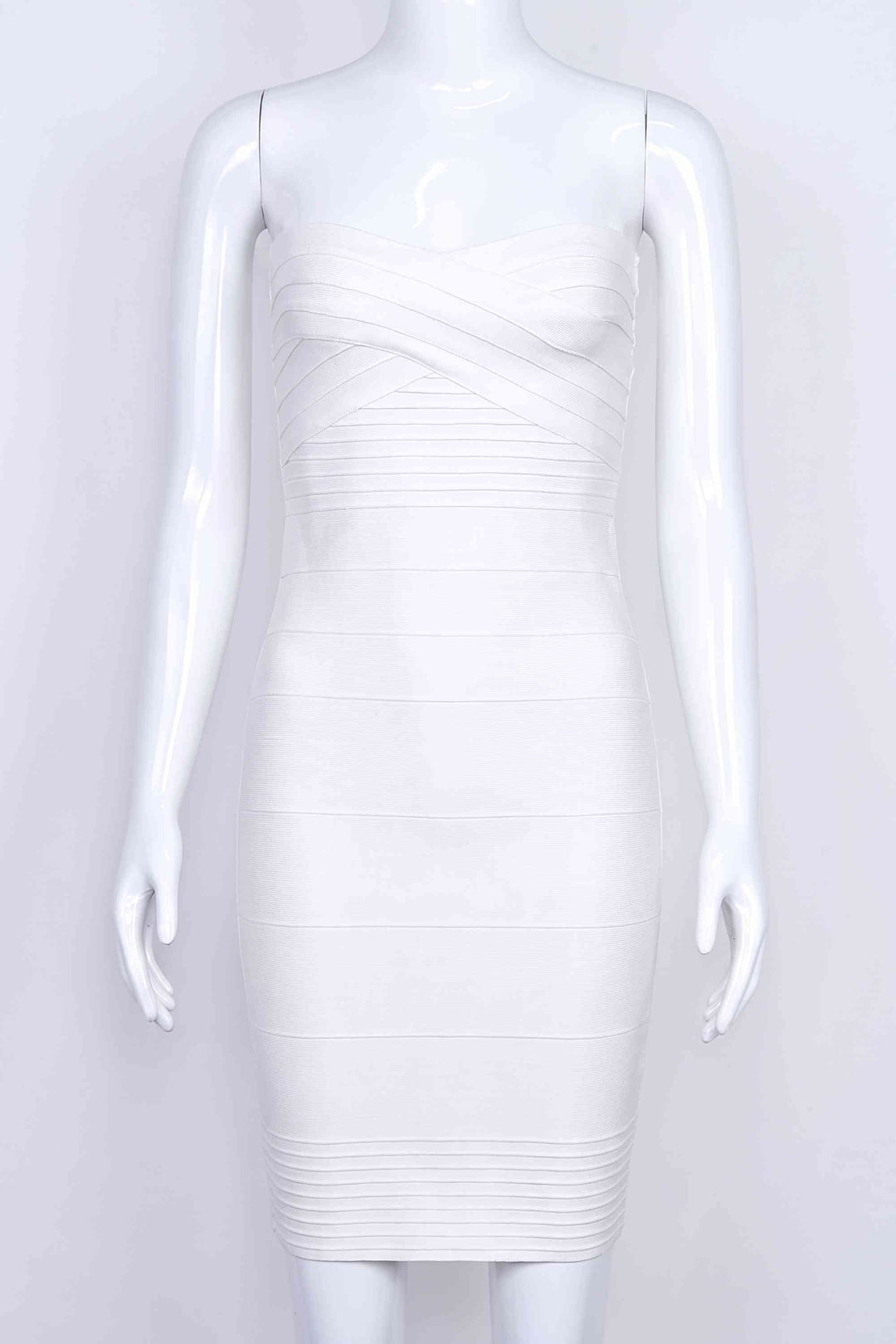 Strapless Bodycon Mini Dress - Blanche