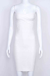 Strapless Bodycon Mini Dress - Blanche