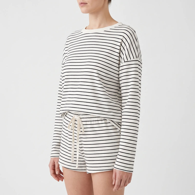 Striped Long Sleeve Pyjama Set - Penny