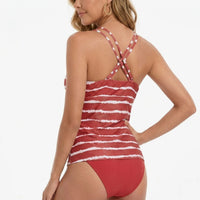 Striped Tankini Set - Zunari