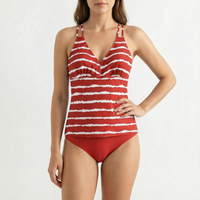 Striped Tankini Set - Zunari