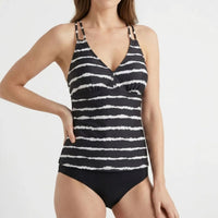 Striped Tankini Set - Zunari