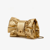 Structured Bow Evening Bag - Gildari