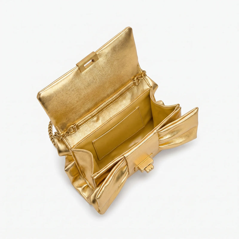 Structured Bow Evening Bag - Gildari