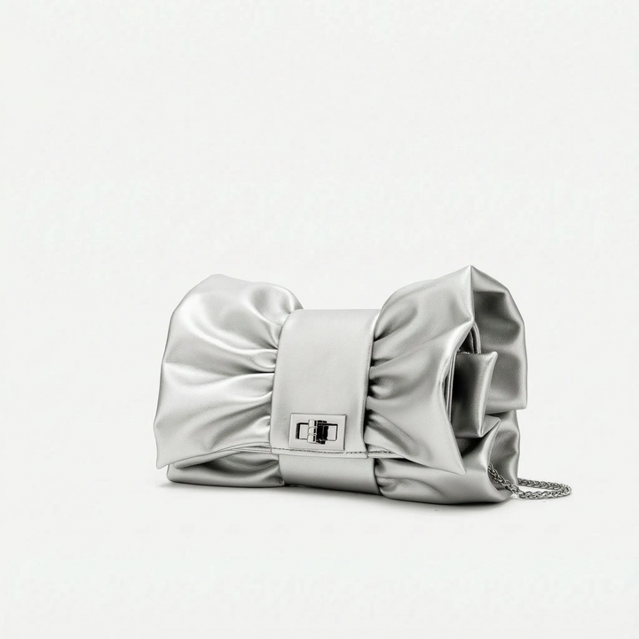 Structured Bow Evening Bag - Gildari
