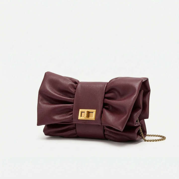 Structured Bow Evening Bag - Gildari