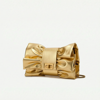 Structured Bow Evening Bag - Gildari
