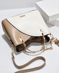 Structured Dual-Tone Female Handbag - Valinta