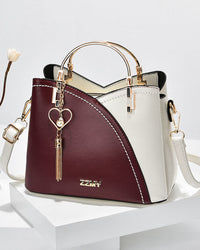 Structured Dual-Tone Female Handbag - Valinta