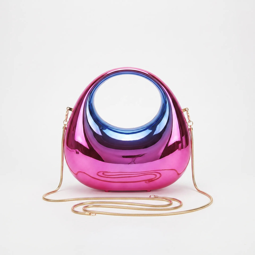Structured Evening Clutch Bag - Crescora
