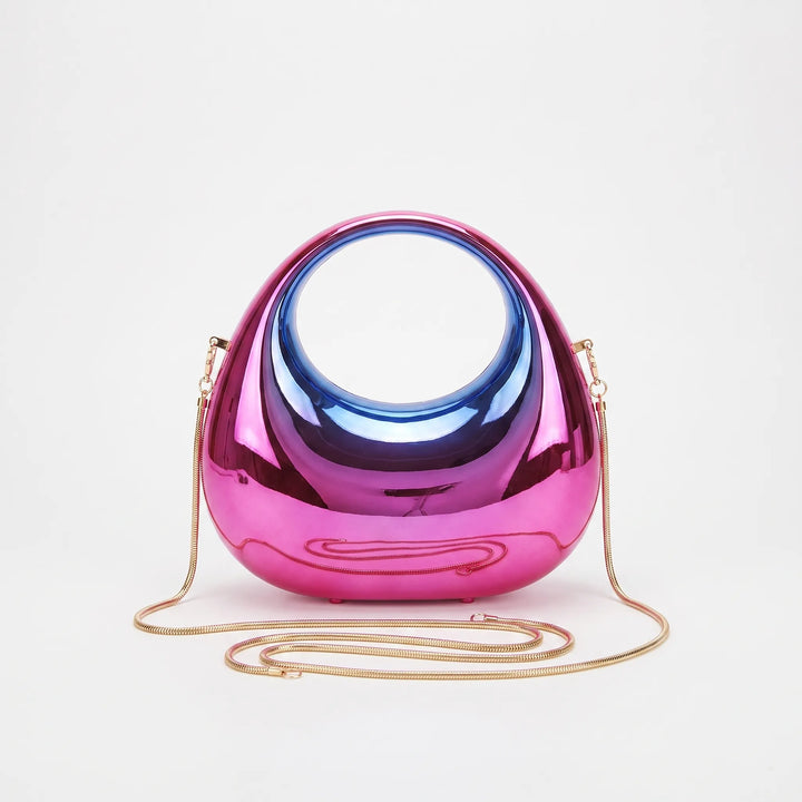 Structured Evening Clutch Bag - Crescora