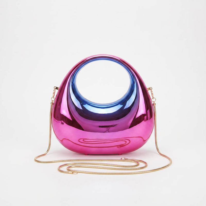 Structured Evening Clutch Bag - Crescora