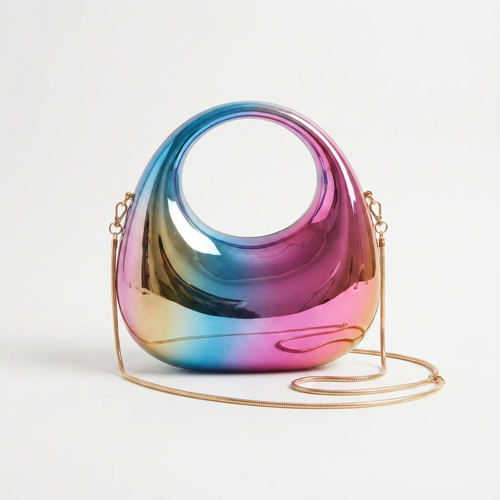 Structured Evening Clutch Bag - Crescora