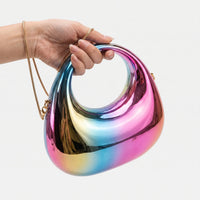 Structured Evening Clutch Bag - Crescora