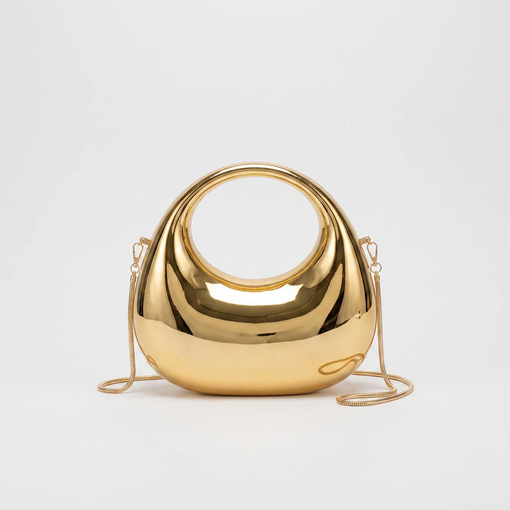 Structured Evening Clutch Bag - Crescora