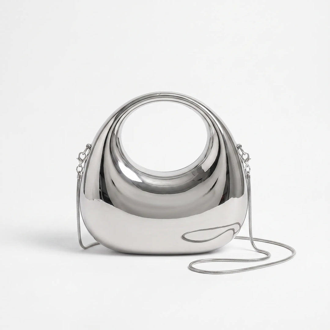 Structured Evening Clutch Bag - Crescora