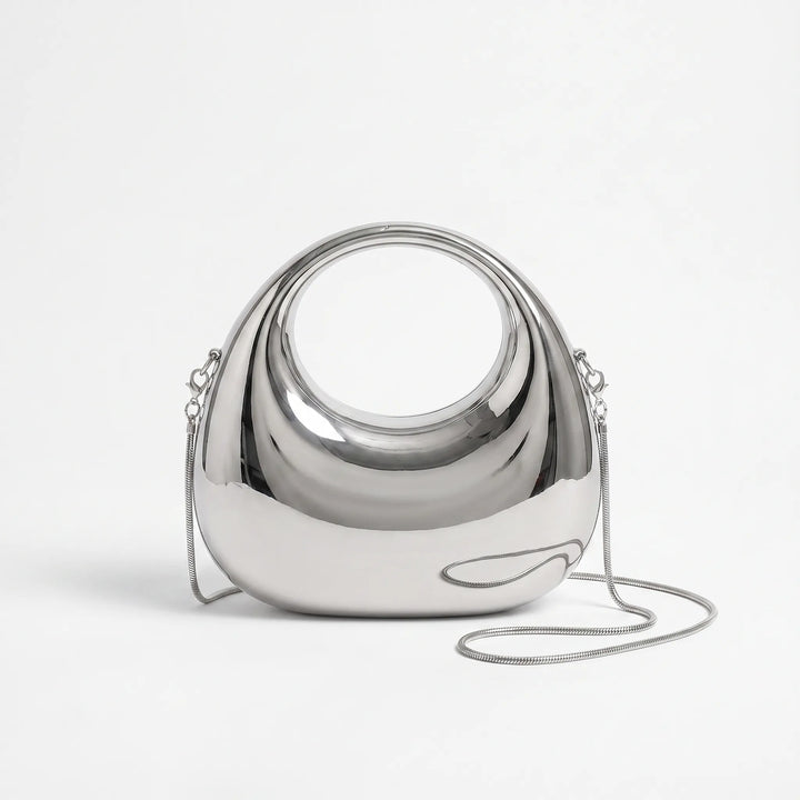 Structured Evening Clutch Bag - Crescora